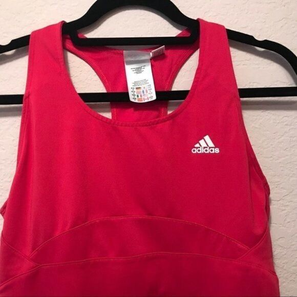 NWOT. Adidas workout top. Fuchsia color. - Picture 4 of 6